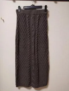 ロングニットスカート タイト