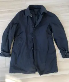 ブラック ステンカラーコート