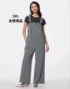 未使用 GU ジーユー タックサロペット 希少 3XL ワイドレッグ 完売品