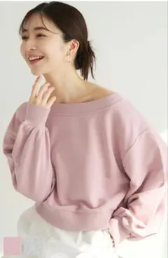 オフショルダー スウェット