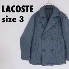 LACOSTE キルティング Pコート ネイビー 杢調のサムネイル