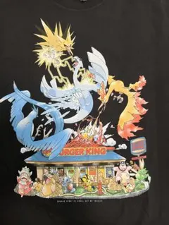 希少 ポケモン バーガーキング Tシャツ Lサイズ 黒 北米 - メルカリ