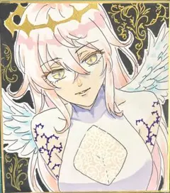 『いばらの天使』　オリジナル手描きイラスト　コピック　色紙　アナログ