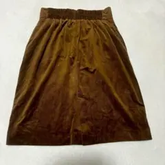 【イェッカヴェッカ】膝丈スカート（M）Aライン バックジップ フェミニン 無地のサムネイル