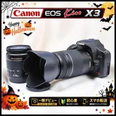動画＆スマホ転送❤キャノン Canon Kiss X3 ダブルレンズ❤完璧セット