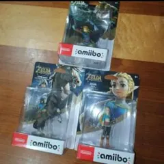ゼルダの伝説 Amiibo 3体セット　ゼルダ　リンク 箱無し