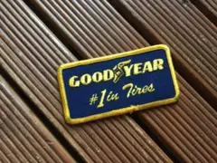 【70's #1 GOOD YEAR ワッペン】ビンテージ グッドイヤー タイヤ