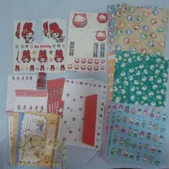 平成レトロ　当時物　サンリオ　マイメロディ　キティ プリン　文房具　まとめ売り