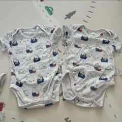 ユニクロ　ボディスーツ　ロンパース　 2枚セット　半袖　ミッフィ　肌着