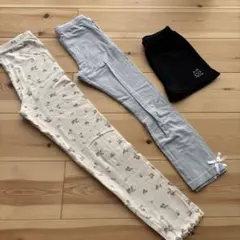 120〜135サイズ スパッツセット 猫デザイン