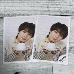 大西流星　公式写真　ミニフォト　グリーティング　クリスマス　なにわ男子