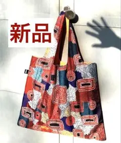 【新品☆未使用】LOQI エコバッグ アフリカン風 柄 軽量 コンパクトのサムネイル