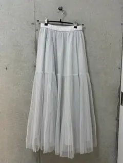 JILL by JILL STUART ボリュームティアードチュールスカート　白