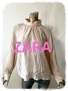 ☘️T19433☘️新品 ZARA 長袖 ブラウス トップス M