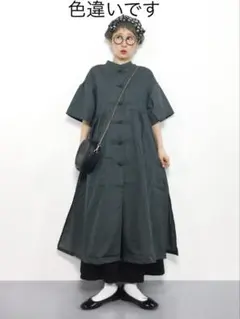 rivet & surge レオパード柄 チャイナボタン 半袖シャツのサムネイル