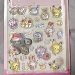 【匿名配送】韓国限定 ポケピースシール ニャスパー マホイップ ピチュー ピンク