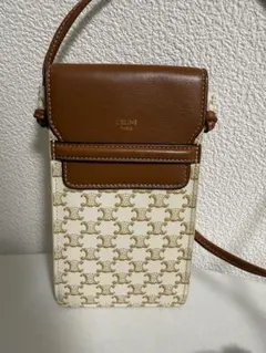 CELINE セリーヌ マカダム柄 メダリオン ショルダーバッグ - メルカリ