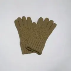 手袋　ニット　ベージュ