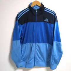 adidas アディダス トラックジャケット　刺繡ロゴ　ボーダー　サイズ4XO