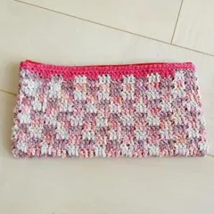 ★削除予定★ ポーチ　かぎ針編み　ハンドメイド　ピンク系