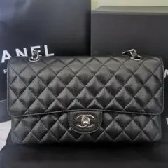 ブラックレザー ショルダーバッグ