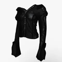 THEREDTHREAD metal trim shirt - メルカリ