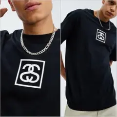 STUSSY ステューシー Squared SS Tee ロゴ 半袖 Tシャツ