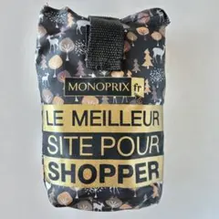 MONOPRIX エコバッグ 冬の森柄　鹿　レア