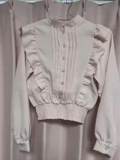 mily bilet フリル付きピンクシャツ S