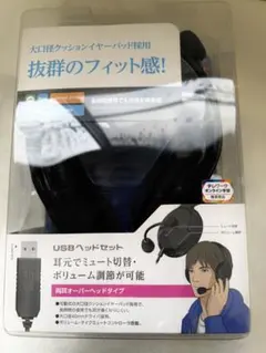 【新品】USBヘッドセット HS-HP28UBK ブラック