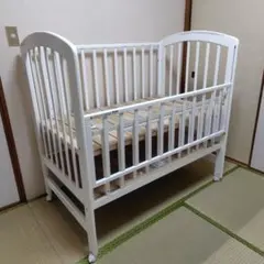 KATOJI ベビーベッド レギュラー ハイタイプ ホワイト 70×120のサムネイル