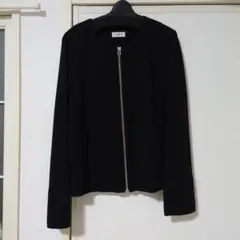 ☆ensuite ☆ウール100ノーカラージャケット 黒