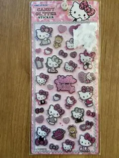 【人気☆】キャンディ グリッター ステッカー　ハローキティ シールおすそ分け