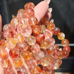 希少 高品質 錦鯉ライモナイトインクォーツ オーロラクォーツブレスレット 1巻