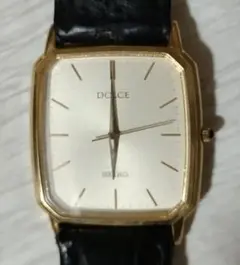 【動作品】SEIKO DOLCE セイコー ドルチェ ゴールド文字盤 スクエアのサムネイル