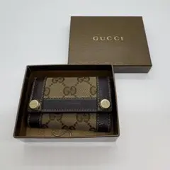 箱付き】GUCCI グッチ GGキャンバス 6連キーケース - メルカリ