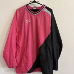 Mizuno ピステ・ウィンドブレーカー Lサイズ ピンク/ブラック
