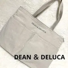 ★GLOW付録DEAN & DELUCA 保冷機能付きコットン素材のロゴトート