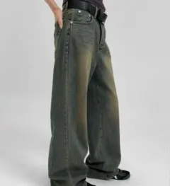 BLACKUP デックスワイドデニム M