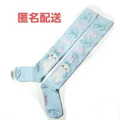 マシュマロバニー　Angelic Pretty オーバーニー　靴下　サックスのサムネイル