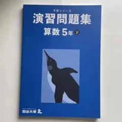 予習シリーズ 演習問題集 4年 上 算数 2冊セット 四谷大塚 - メルカリ