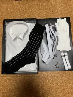 ウイングカラーシャツ　新郎　結婚式　MARQUIS Lサイズ 小物セット