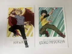 僕のヒーローアカデミア　アニメイト特典　ポストカード　ホークス　緑谷出久