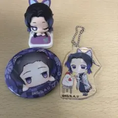 鬼滅の刃　胡蝶しのぶ　アクリルキーホルダー バッジ セット