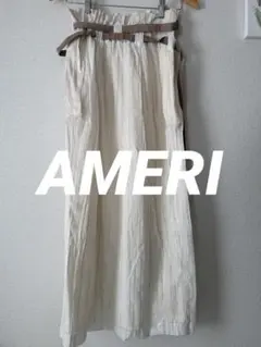【美品】Ameri WASHI LAYERED SKIRT ホワイト SMALL