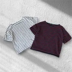 2枚セット　アースミュージックアンドエコロジー　Tシャツ　半袖　ボーダー　M