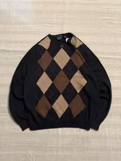 00s Arrows アーガイルニットセーター ネイビー/ブラウン