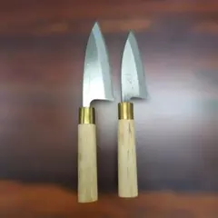 出刃包丁 2本セット 木製ハンドルのサムネイル