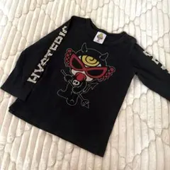 HYSTERIC MINI 長袖Tシャツ ブラック 90