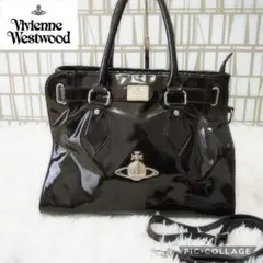 Vivienne Westwood　ハンドバッグ　2way　エナメル　オーブ